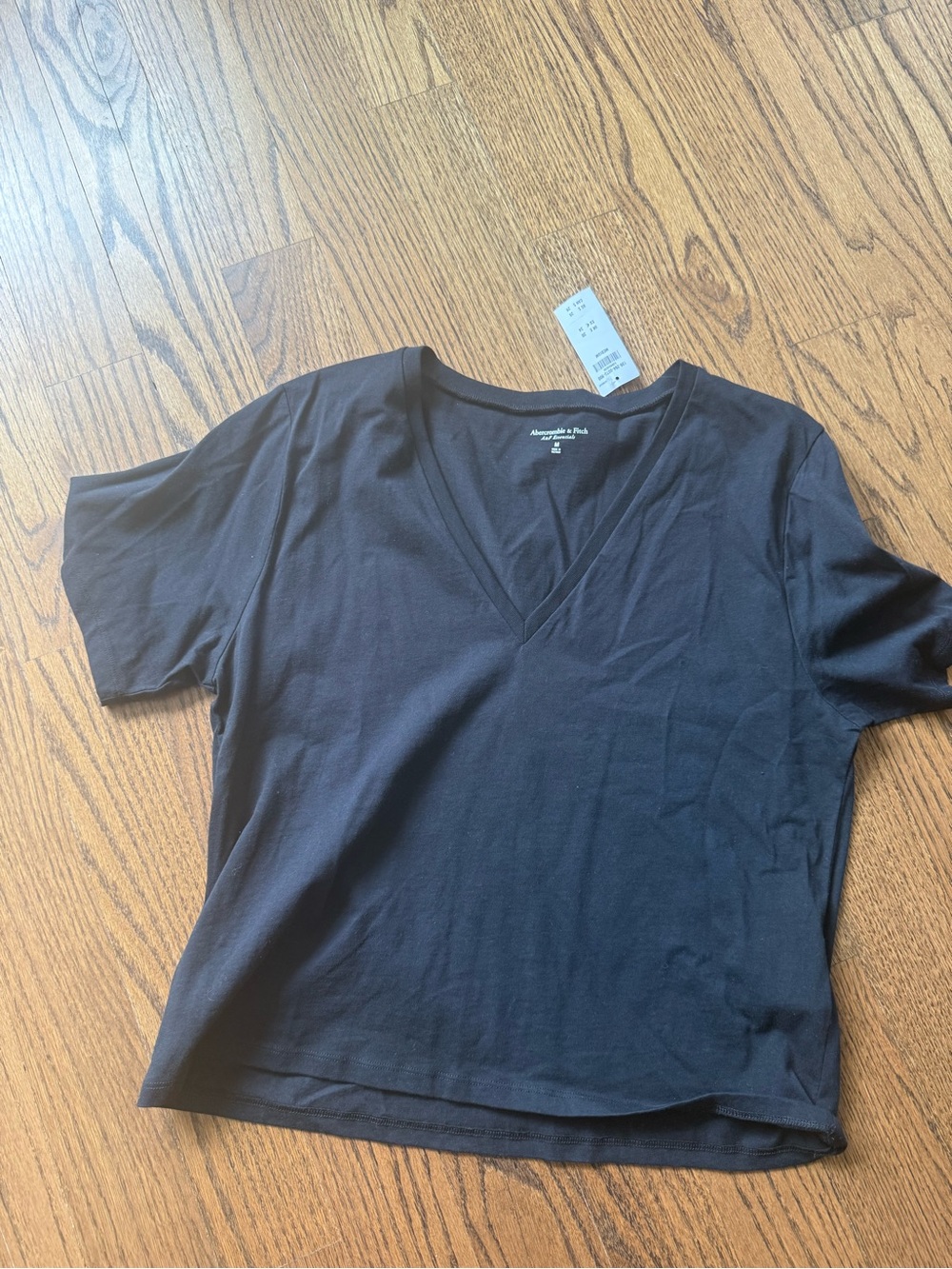 Abercrombie & Fitch Black A&F Essentials Crew Tee - Picture 2 of 2